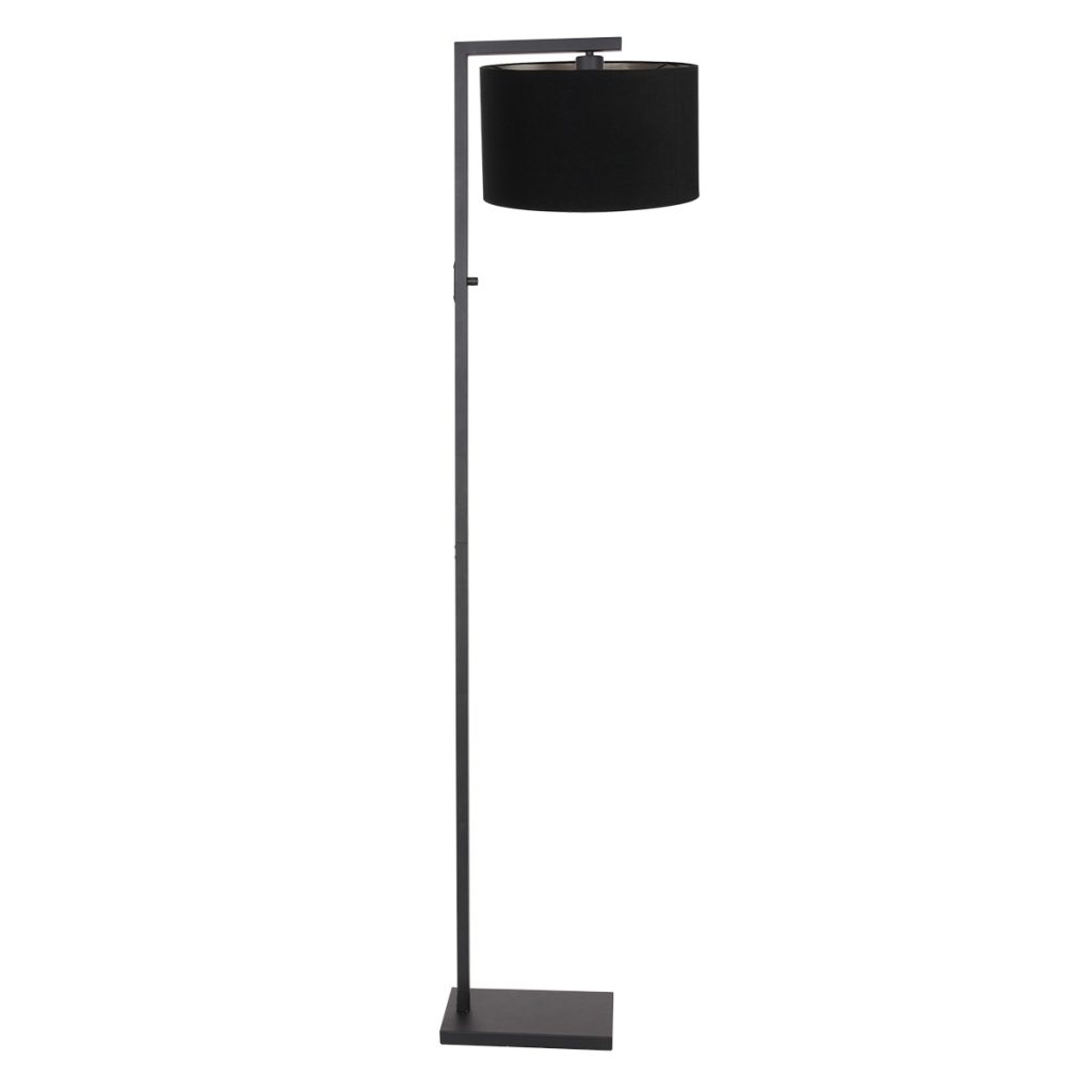 Moderne vloerlamp met zwarte kap Steinhauer Stang - Afbeelding 2