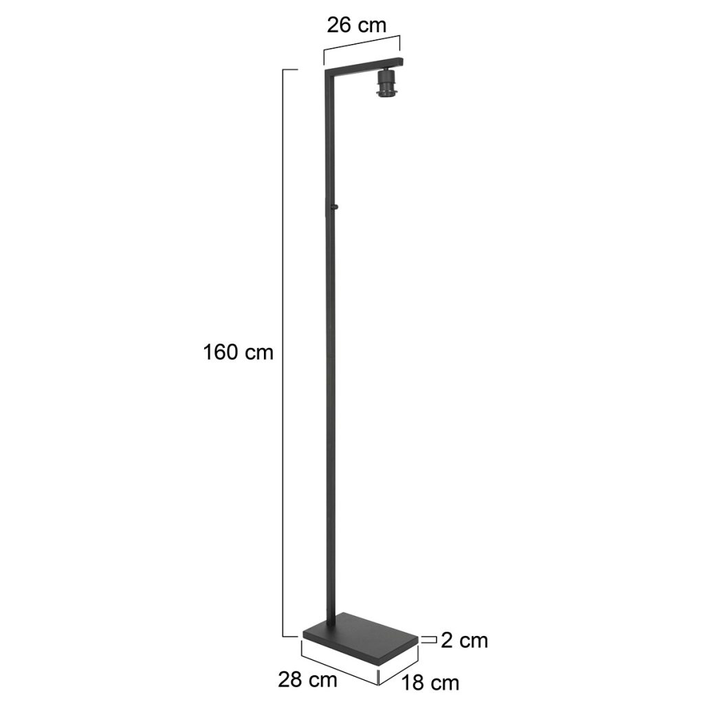 Moderne vloerlamp zonder kap Steinhauer Stang - Afbeelding 7