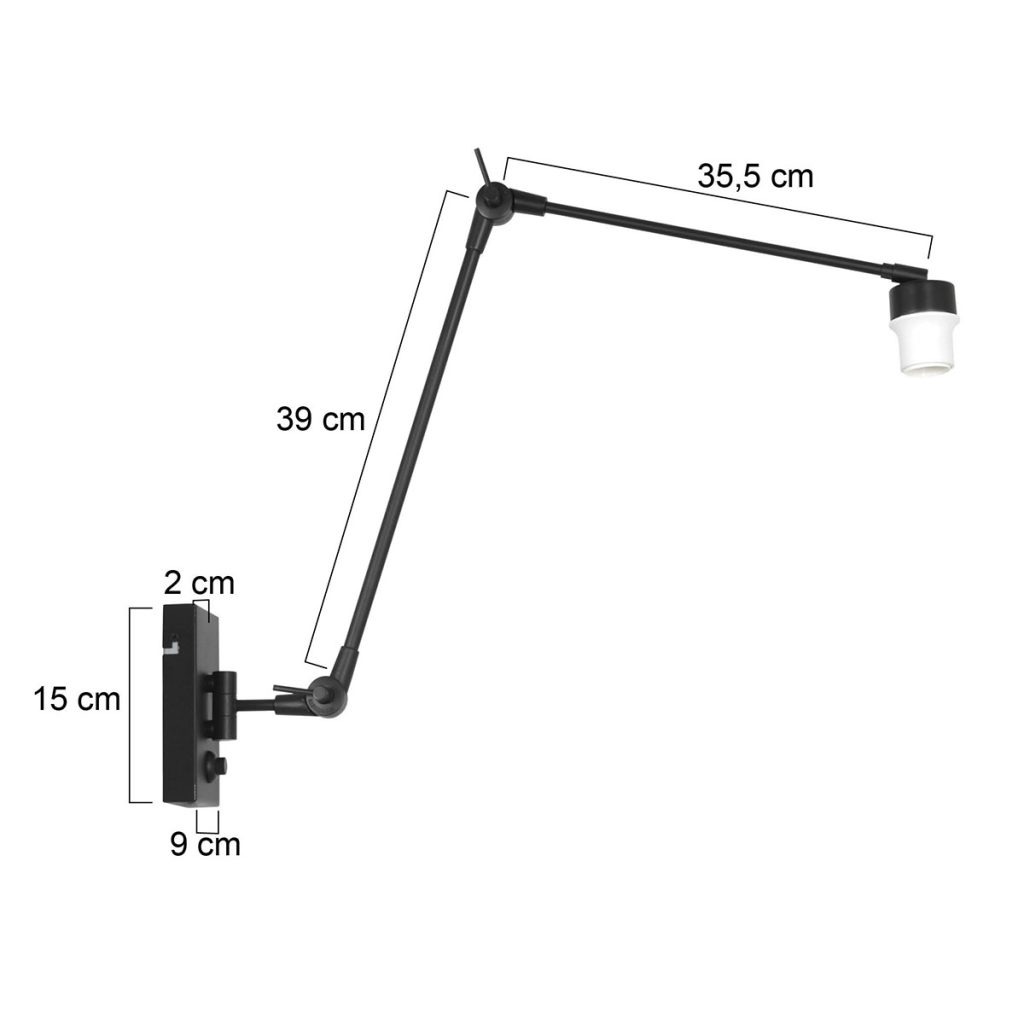 Moderne wandlamp armatuur Steinhauer Prestige chic - Afbeelding 6