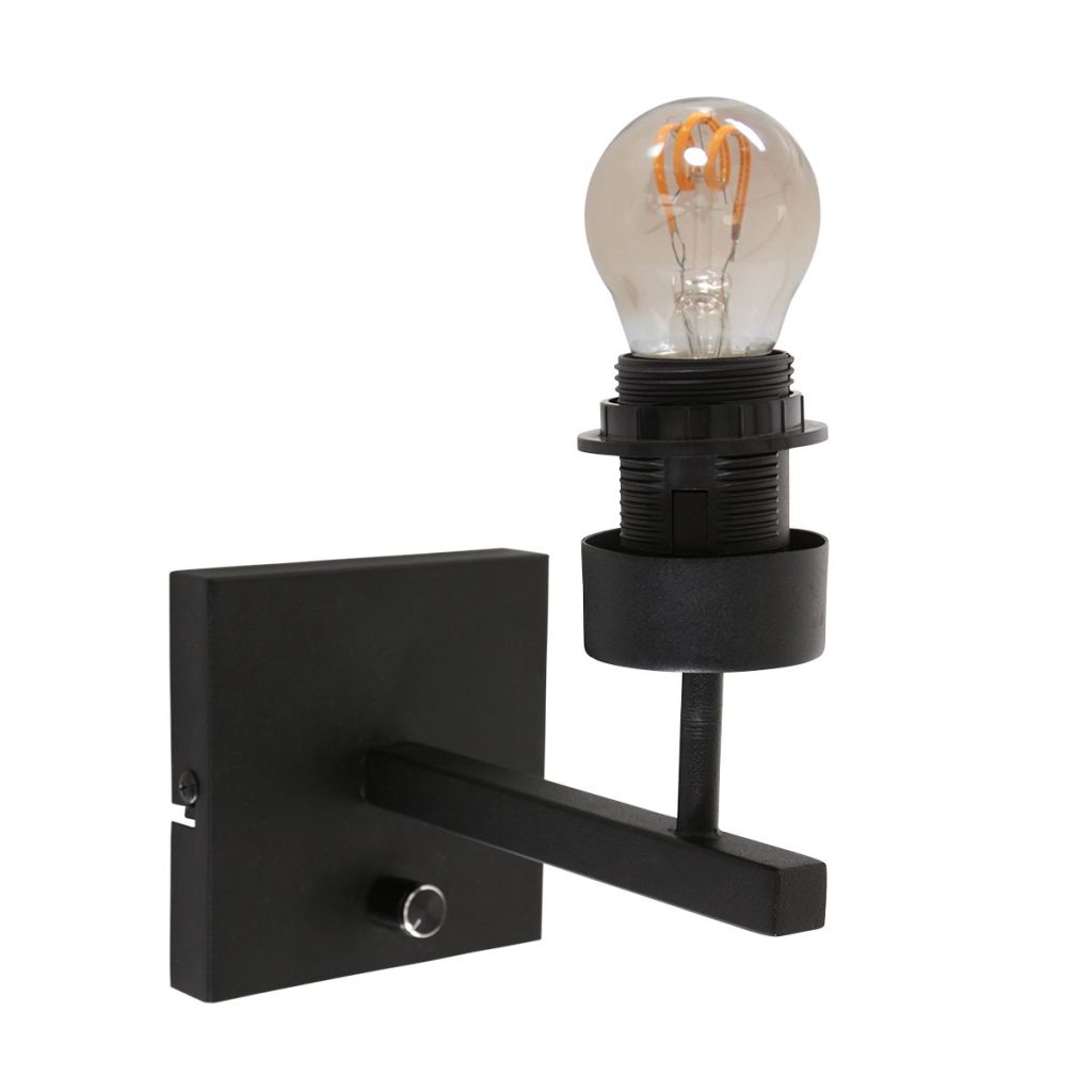moderne-wandlamp-met-okergele-kap-steinhauer-stang-8176zw-12