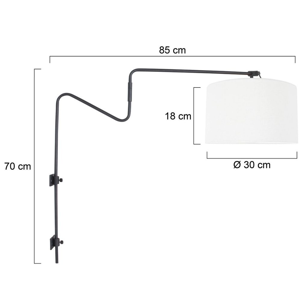 moderne-wandlamp-met-witte-kap-wandlamp-steinhauer-linstrom-wit-en-zwart-3724zw-5