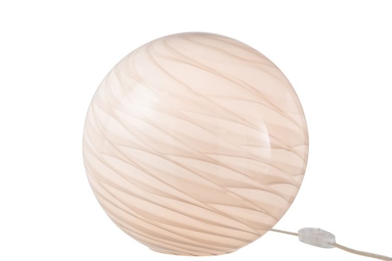 Moderne wit met beige tafellamp Jolipa Dany - Afbeelding 4