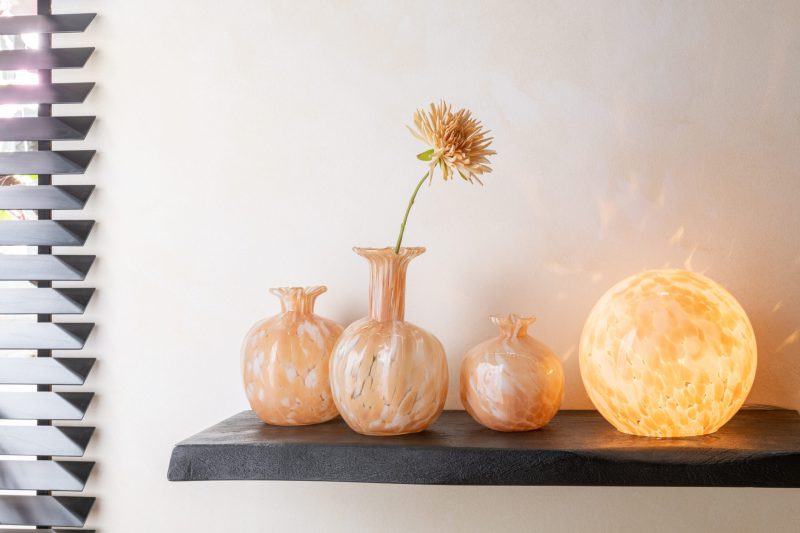 Moderne wit met gele ronde tafellamp Jolipa Melissa - Afbeelding 3