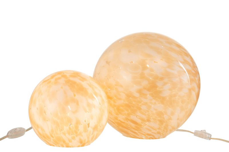 Moderne wit met gele ronde tafellamp Jolipa Melissa - Afbeelding 7