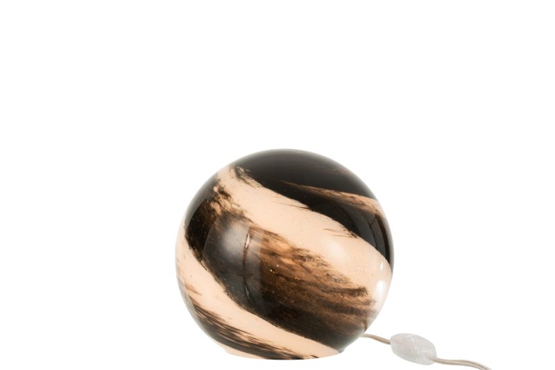 Moderne wit met zwarte tafellamp Jolipa Dany - Afbeelding 3