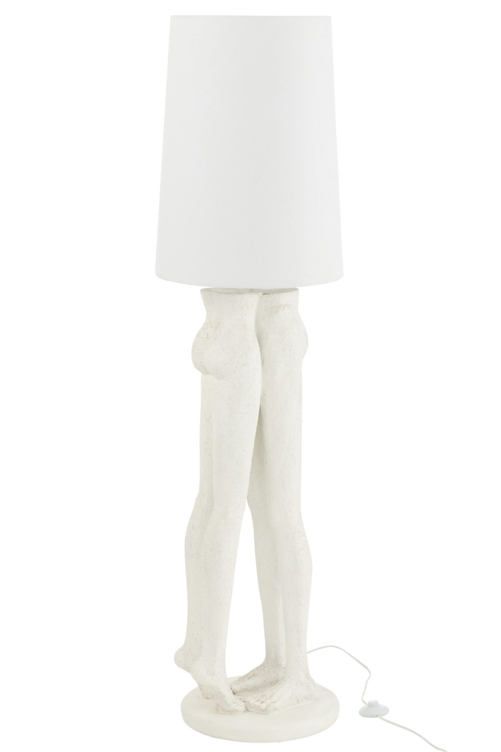 Moderne witte mensfiguren tafellamp Jolipa Resin - Afbeelding 2