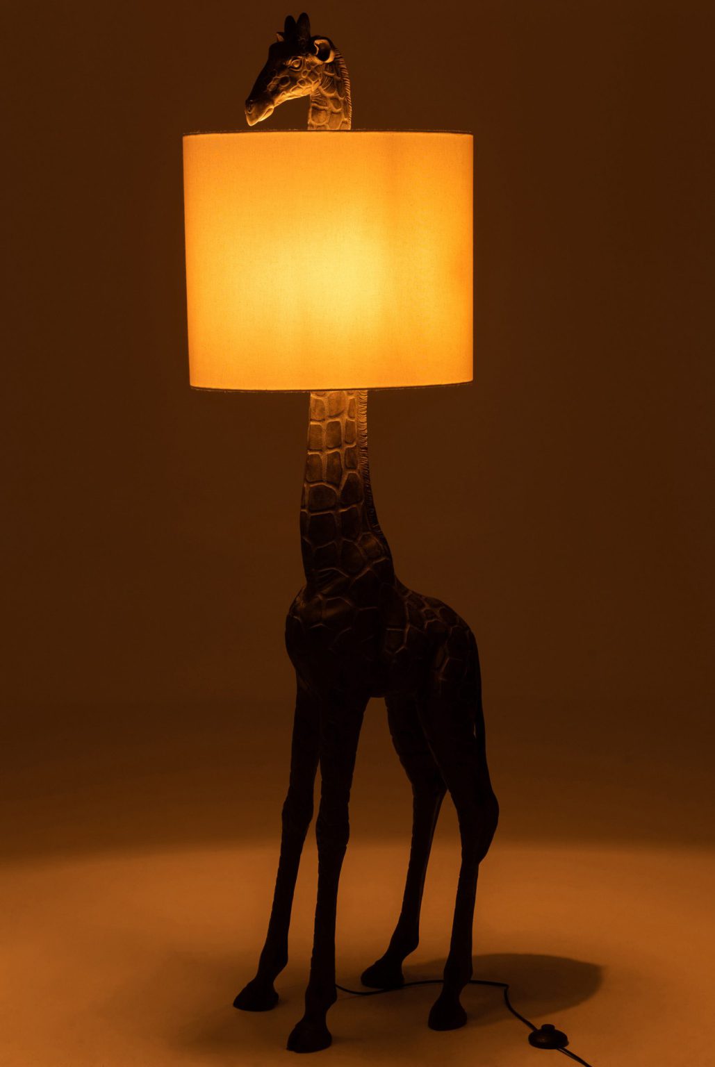 Landelijke vloerlamp giraf met kap Jolipa Giraffe - Afbeelding 4