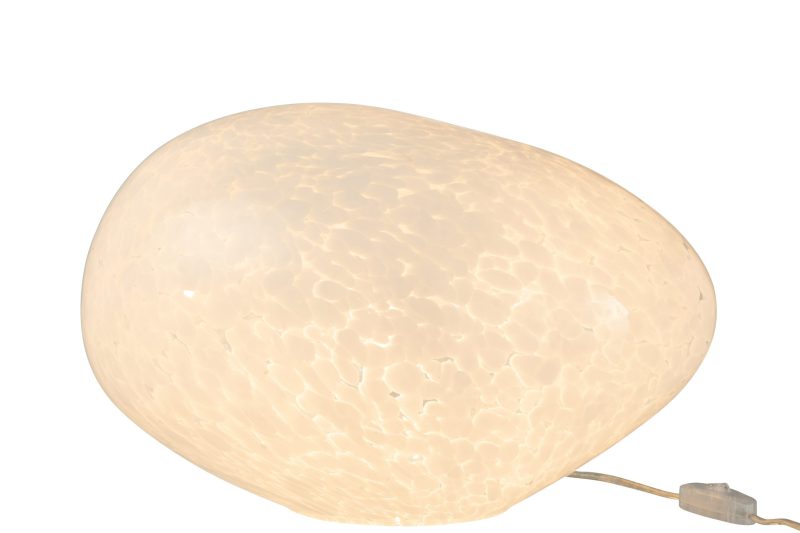 Moderne witte tafellamp steenvorm Jolipa Dany - Afbeelding 3