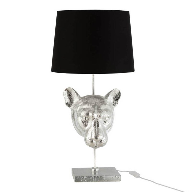 moderne-zilver-met-zwarte-tafellamp-jolipa-leopard-poly-6456