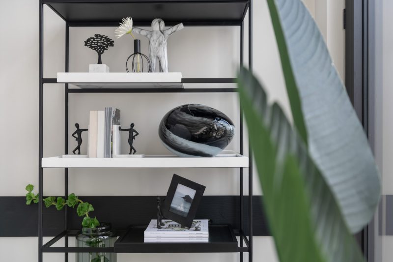 Moderne zwart gemêleerde glazen tafellamp Jolipa Dany - Afbeelding 3