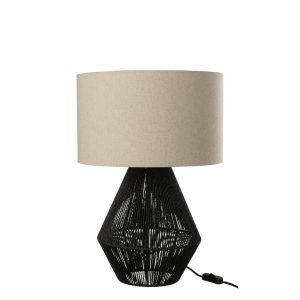 moderne-zwart-met-beige-tafellamp-jolipa-string-31414-1