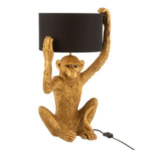 moderne-zwart-met-gouden-tafellamp-aap-jolipa-monkey-poly-16047