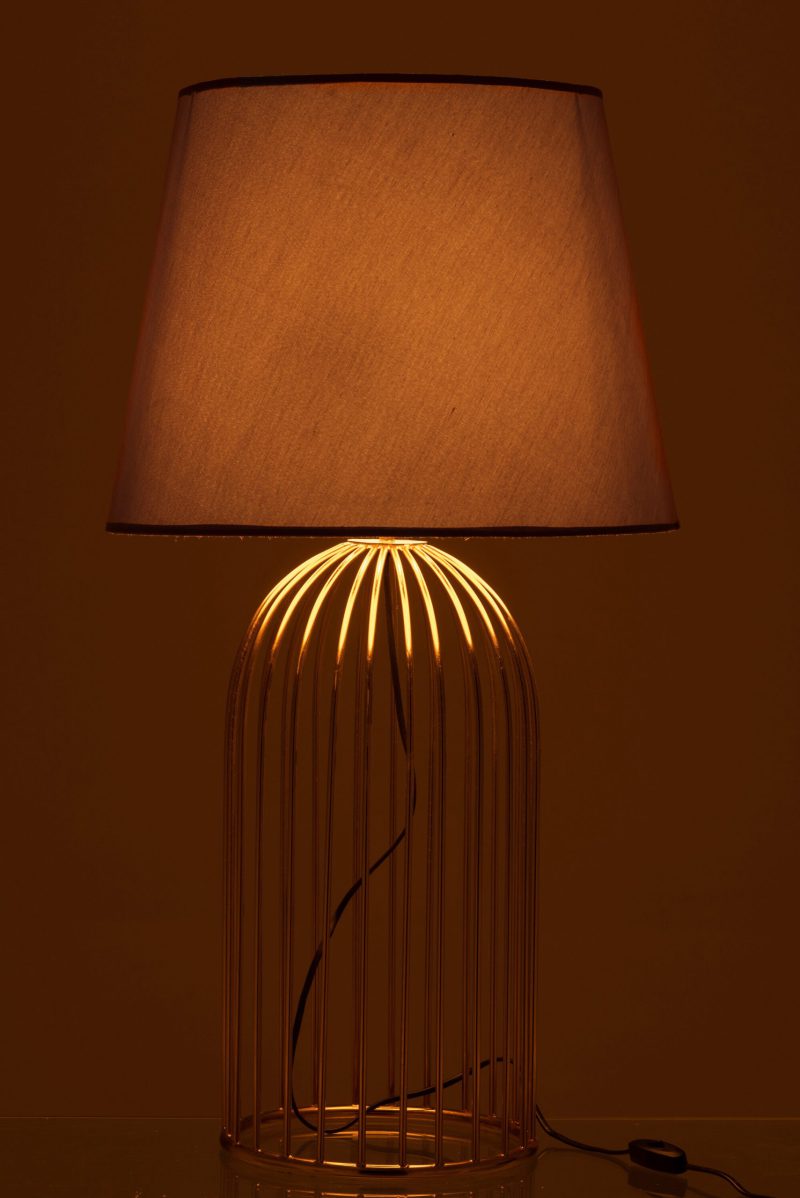 Moderne zwart met gouden tafellamp Jolipa Joni - Afbeelding 4