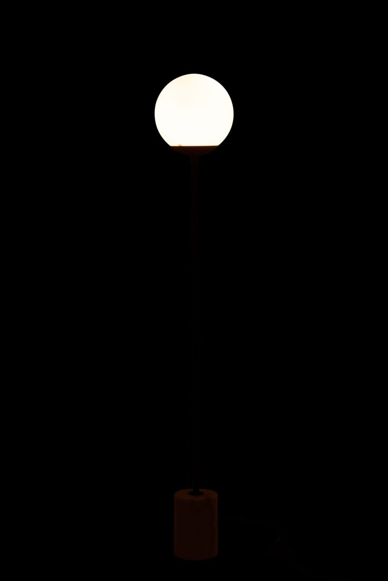 Moderne zwart met witte vloerlamp Jolipa Misha - Afbeelding 4