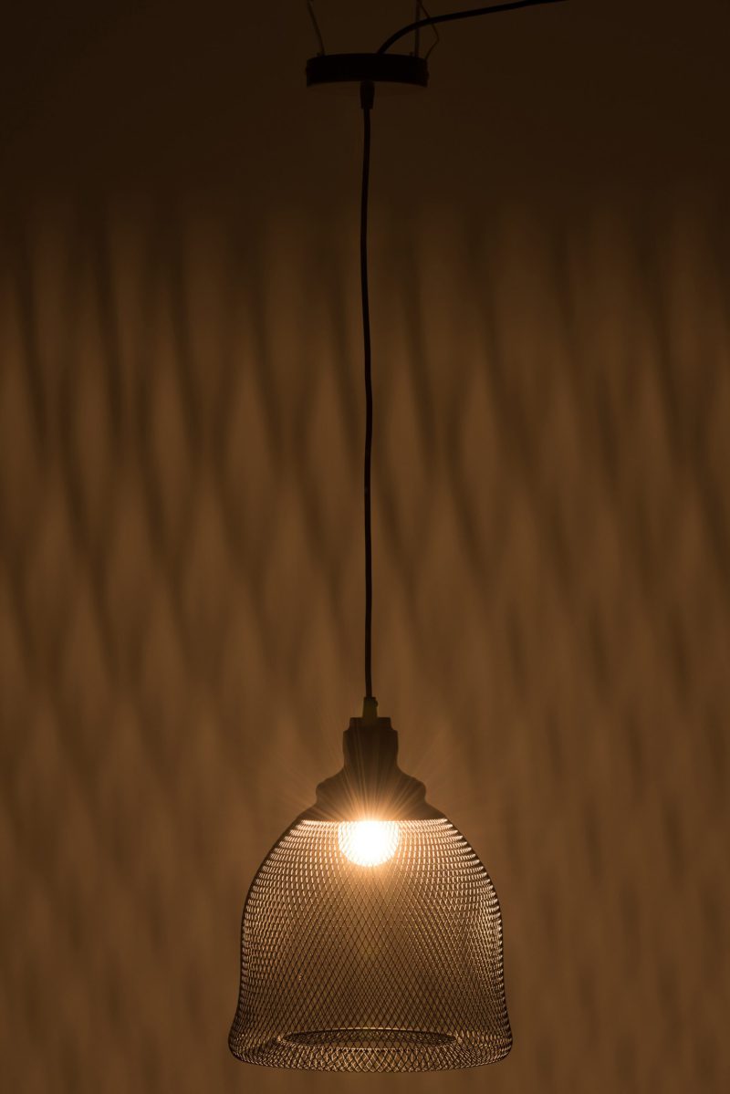 Moderne zwarte fijnmazige hanglamp Jolipa Jake - Afbeelding 4