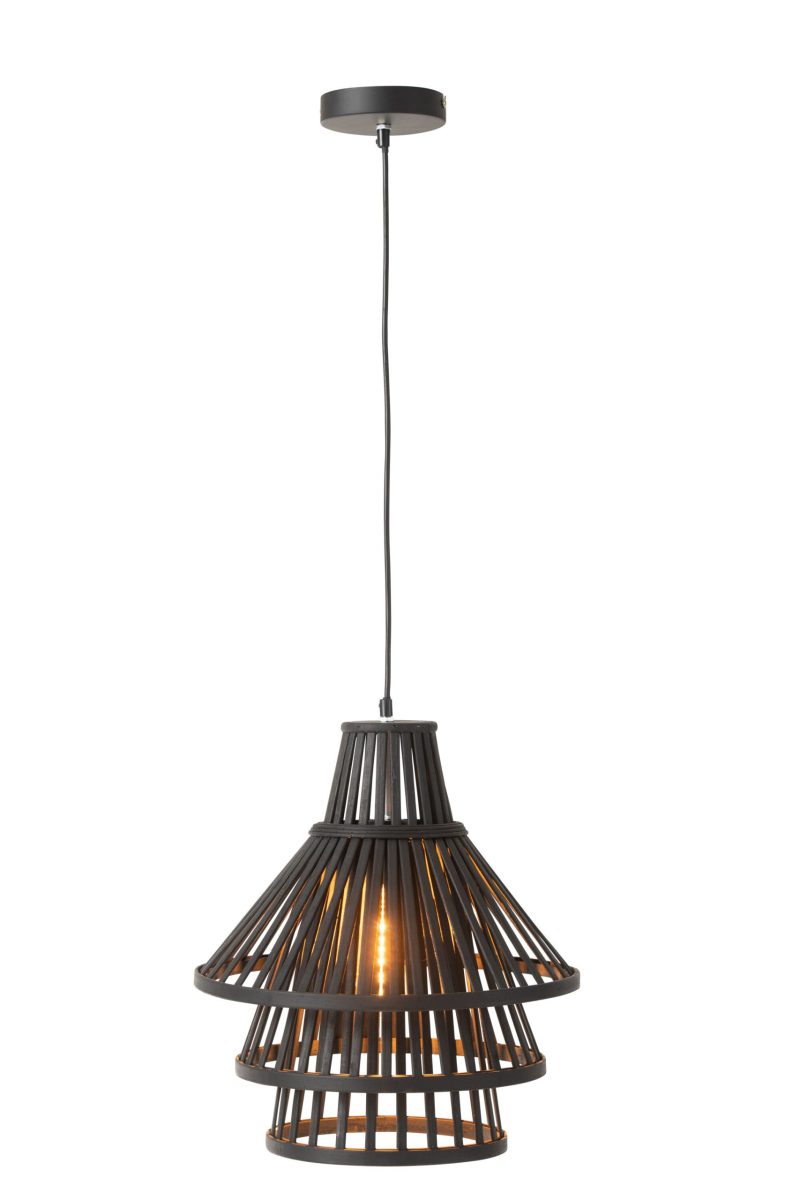 Moderne zwarte gelaagde hanglamp Jolipa Sky - Afbeelding 3