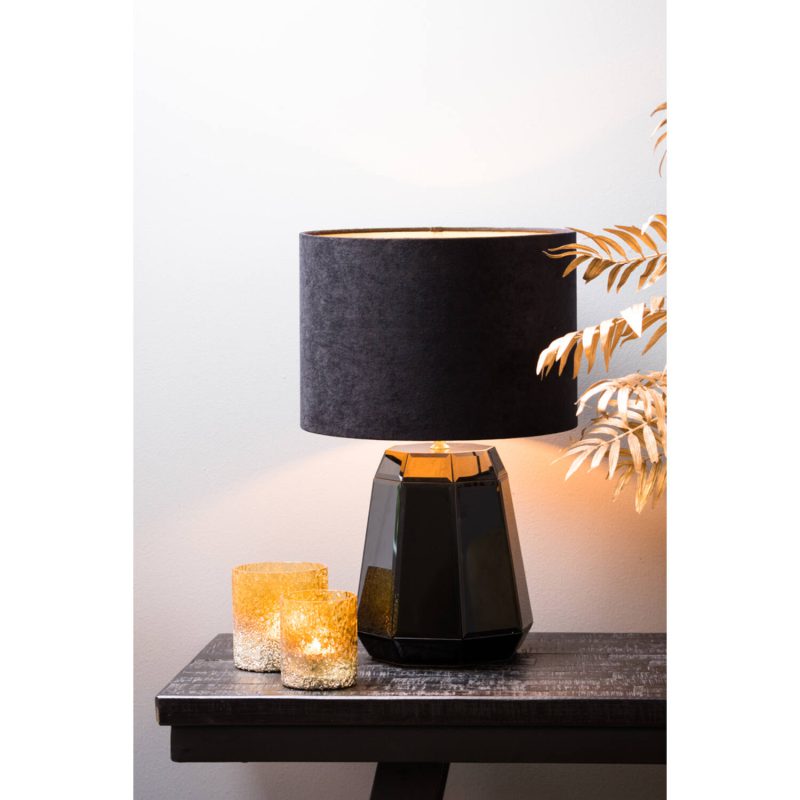 light&living-kap-velours-zwart-textiel-ø30cm-e27-2230322-1