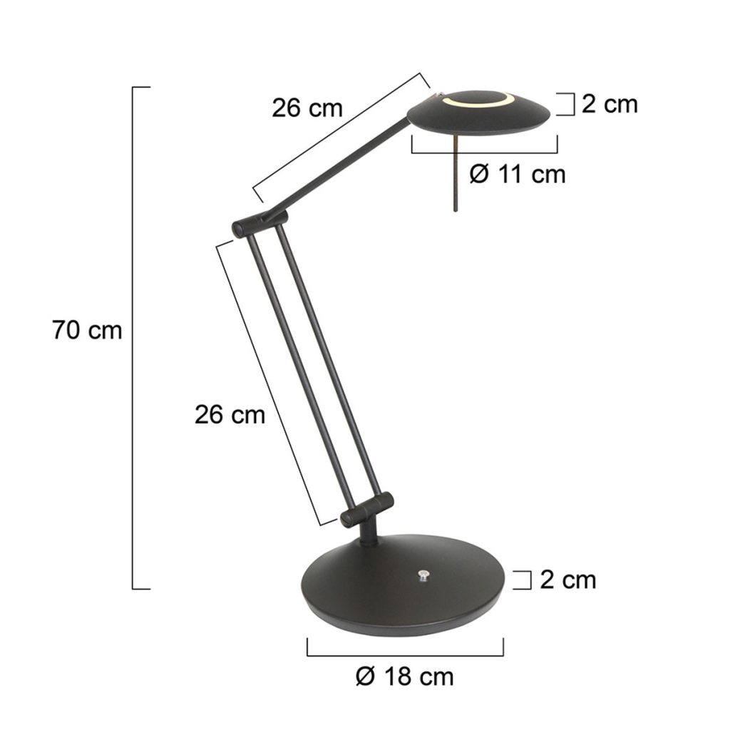 moderne-zwarte-led-bureaulamp-steinhauer-zodiac-led-2109zw-5
