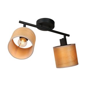 moderne-zwarte-plafondlamp-tweelichts-spot-steinhauer-bambus-naturel-en-zwart-3666zw-1