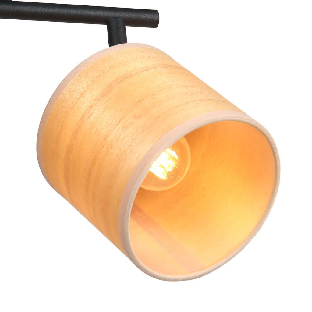 moderne-zwarte-plafondlamp-tweelichts-spot-steinhauer-bambus-naturel-en-zwart-3666zw-3