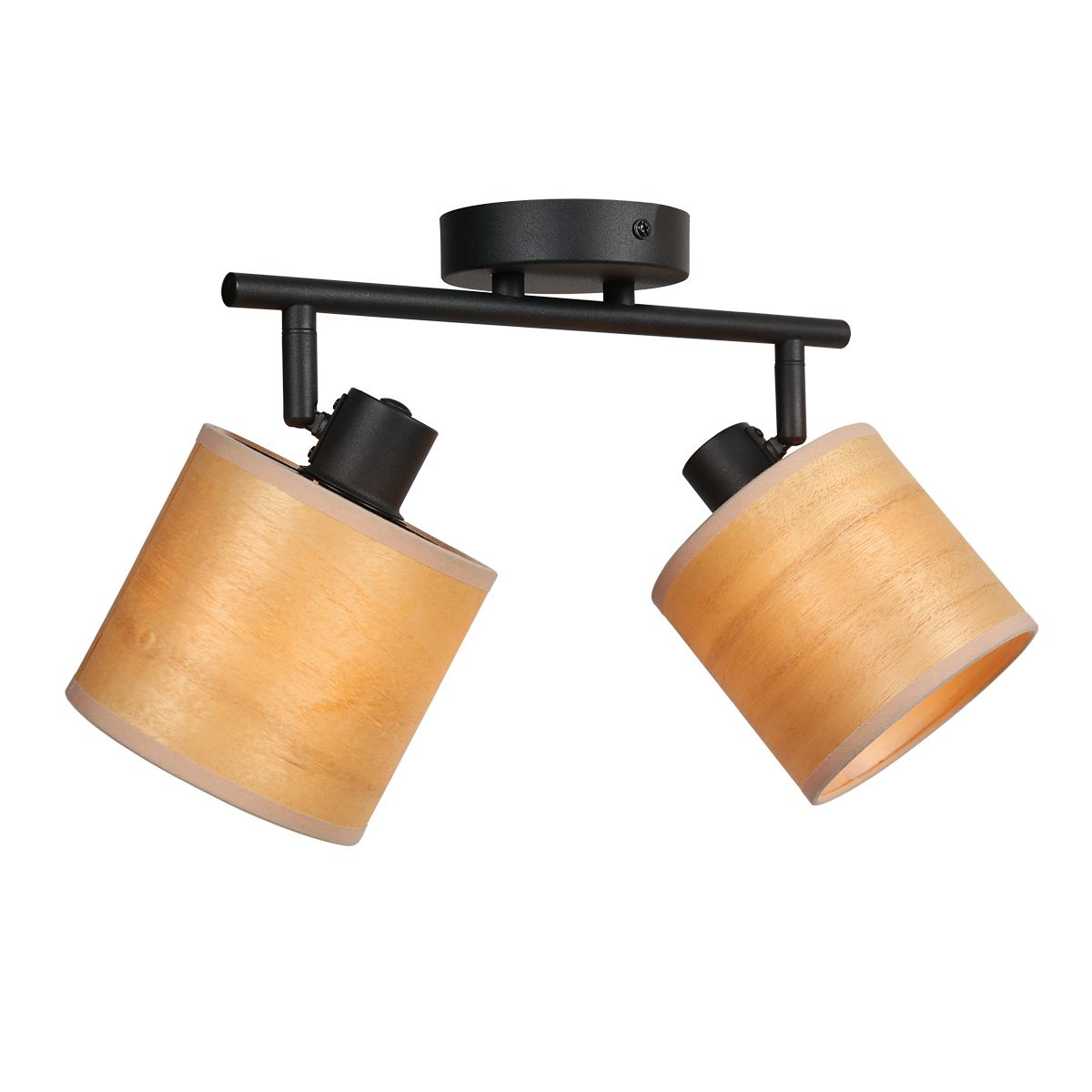 moderne-zwarte-plafondlamp-tweelichts-spot-steinhauer-bambus-naturel-en-zwart-3666zw