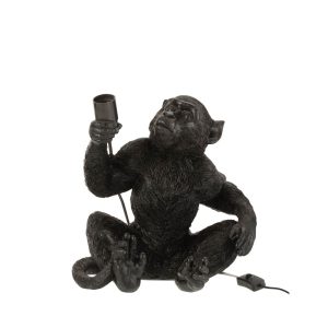 moderne-zwarte-tafellamp-aap-jolipa-monkey-poly-21461-1