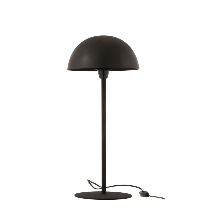 moderne-zwarte-tafellamp-bolvormige-kap-jolipa-mushroom-17242-1