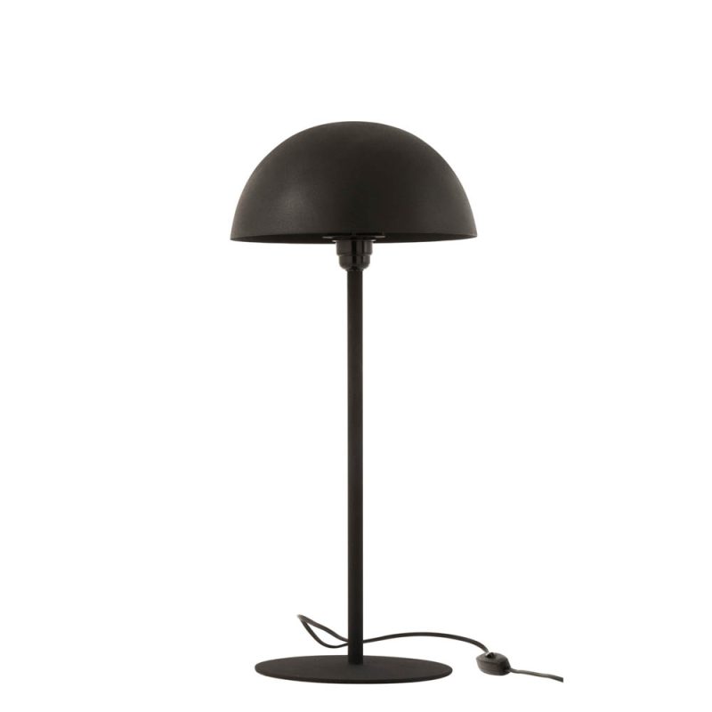 Moderne zwarte tafellamp bolvormige kap Jolipa Mushroom - Afbeelding 2