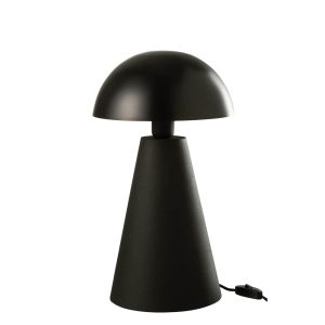 moderne-zwarte-tafellamp-bolvormige-kap-jolipa-mushroom-33157-1