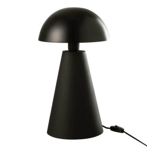 moderne-zwarte-tafellamp-bolvormige-kap-jolipa-mushroom-33157