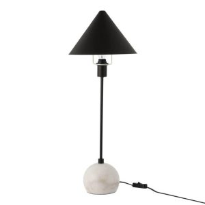 moderne-zwarte-tafellamp-natuurstenen-voet-jolipa-meggy-5252