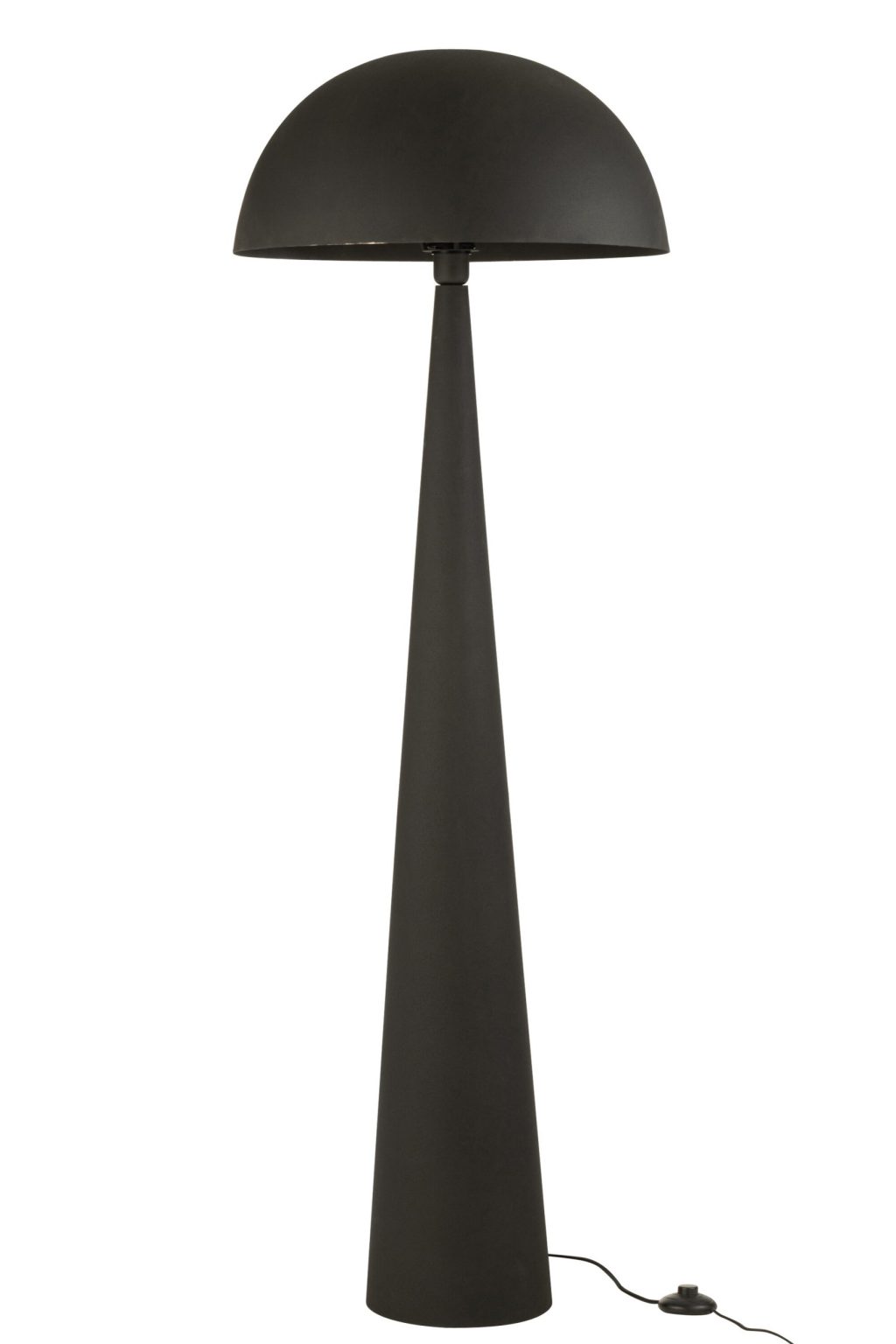 Moderne zwarte vloerlamp bolle kap Jolipa Mushroom - Afbeelding 2