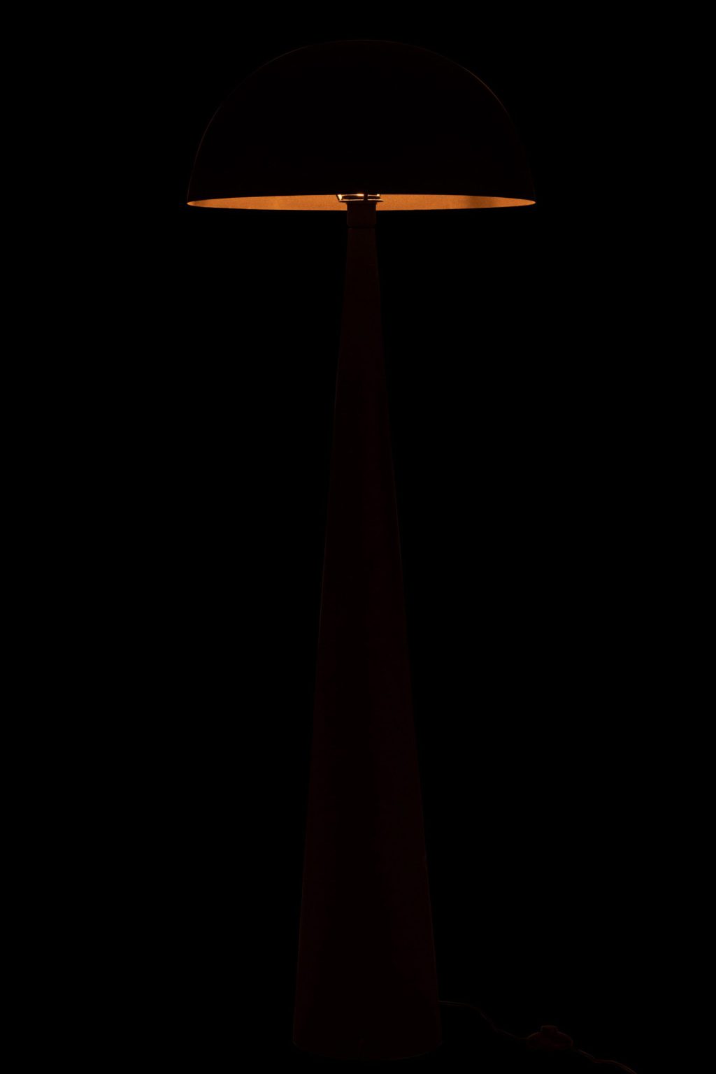 Moderne zwarte vloerlamp bolle kap Jolipa Mushroom - Afbeelding 4