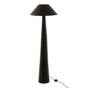 moderne-zwarte-vloerlamp-kegelvormige-voet-jolipa-charlie-15659