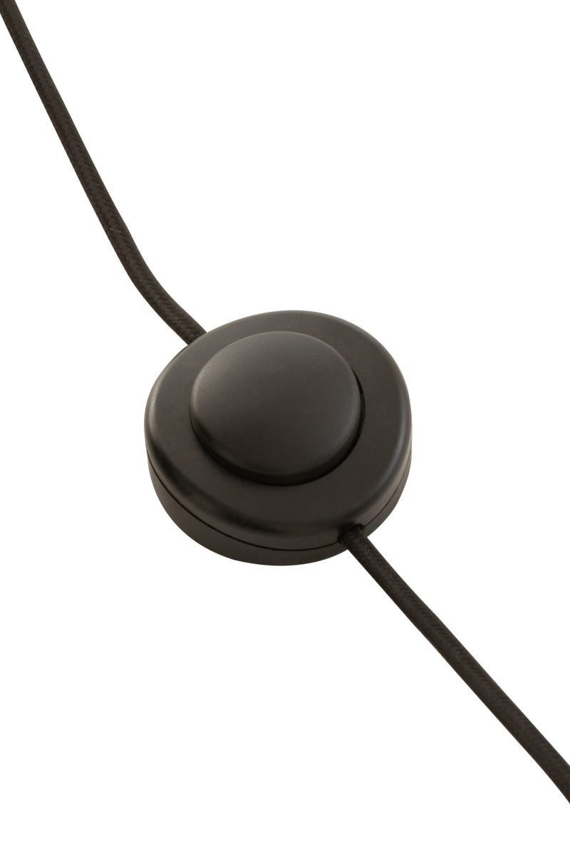 Moderne zwarte vloerlamp met hout Jolipa Evy - Afbeelding 8