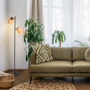 mexlite-vloerlamp-bambus-zwart-bamboe-ø28cm-e14-3670zw-1