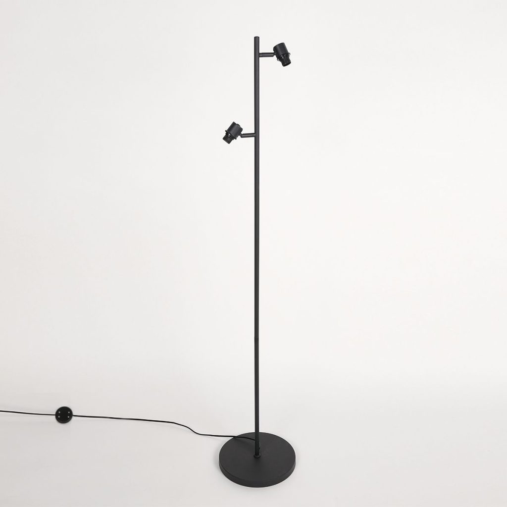 moderne-zwarte-vloerlamp-twee-lichts-vloerlamp-steinhauer-bambus-naturel-en-zwart-3670zw-7