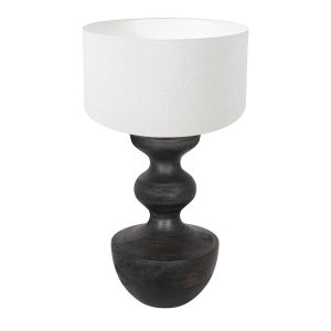 annelighting-tafellamp-lyons-zwart-houtlinnen-ø40cm-e27-3478zw-1