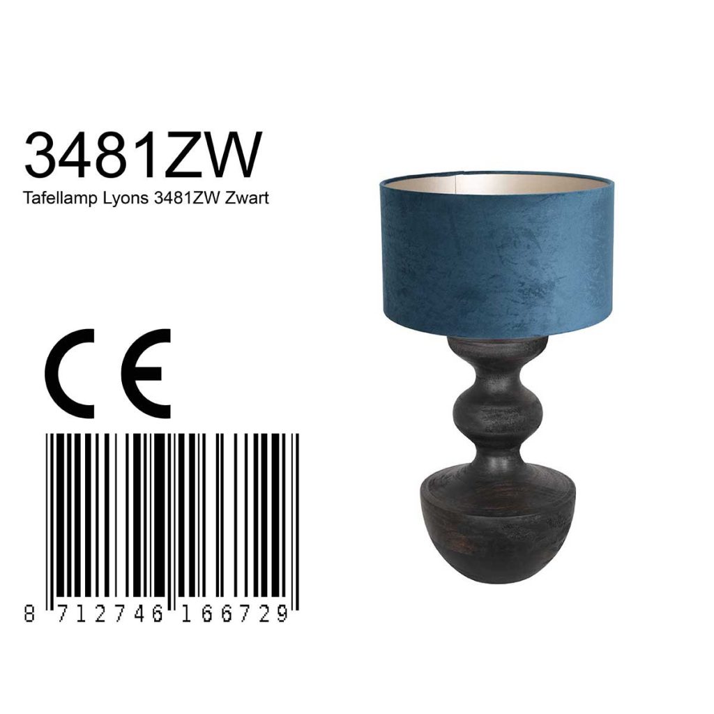 annelighting-tafellamp-lyons-zwart-houtveloursstof-ø40cm-e27-3481zw-1