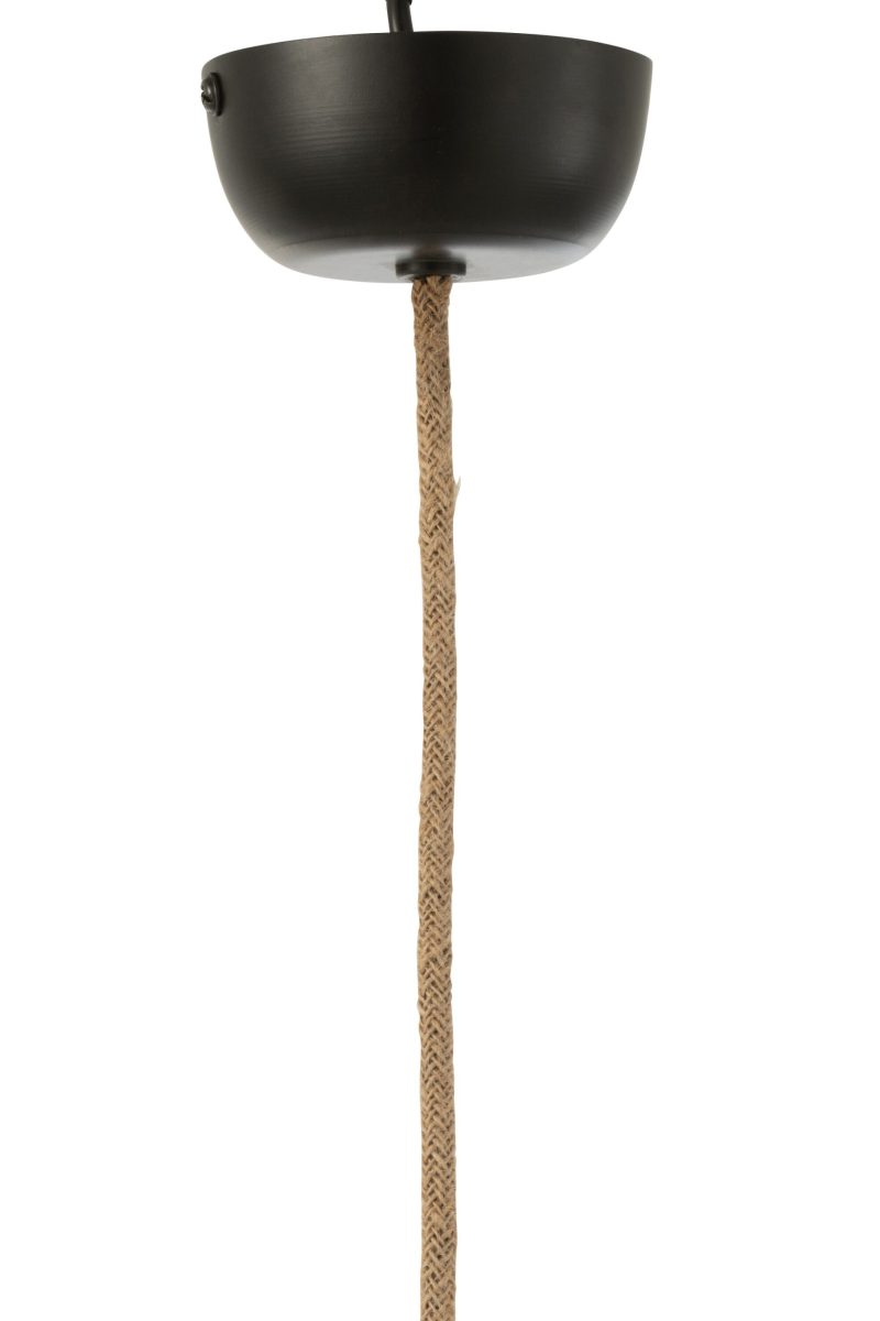 Natuurlijke beige rieten hanglamp Jolipa Heather - Afbeelding 6