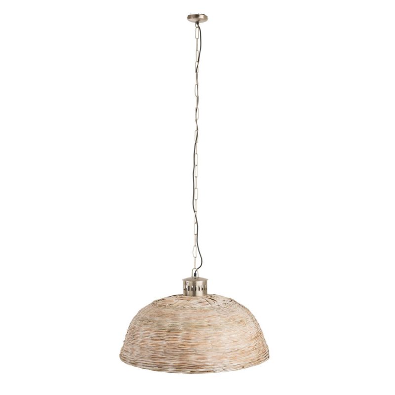 Natuurlijke ronde houten hanglamp Jolipa Sissy - Afbeelding 2