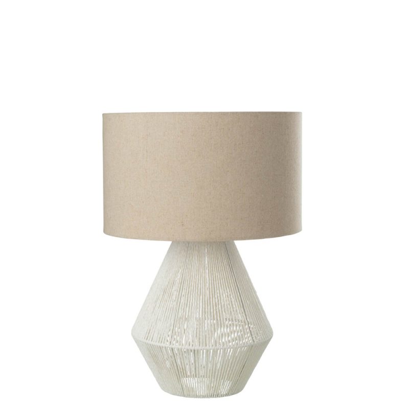 Natuurlijke wit met beige tafellamp Jolipa String - Afbeelding 2