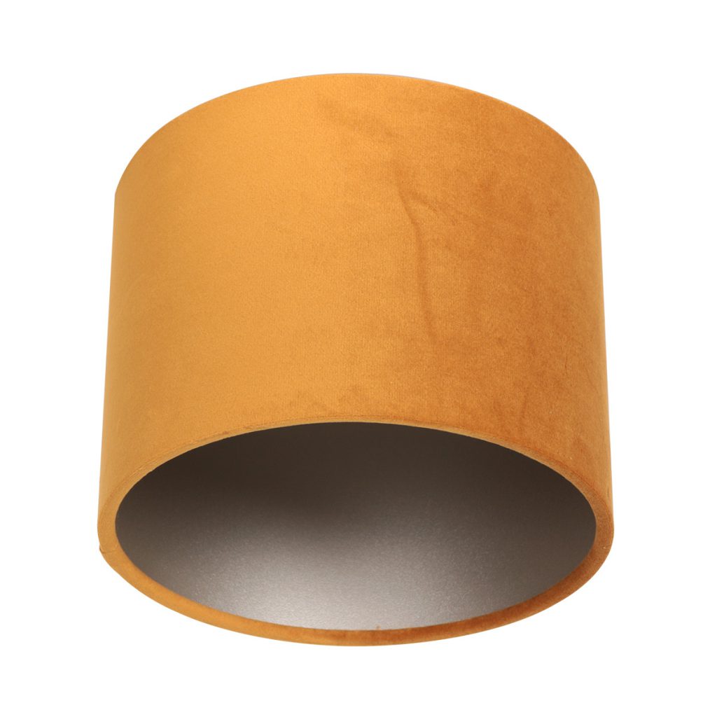 Moderne gouden velours lampenkap Steinhauer  - Ø 20 cm - Afbeelding 3