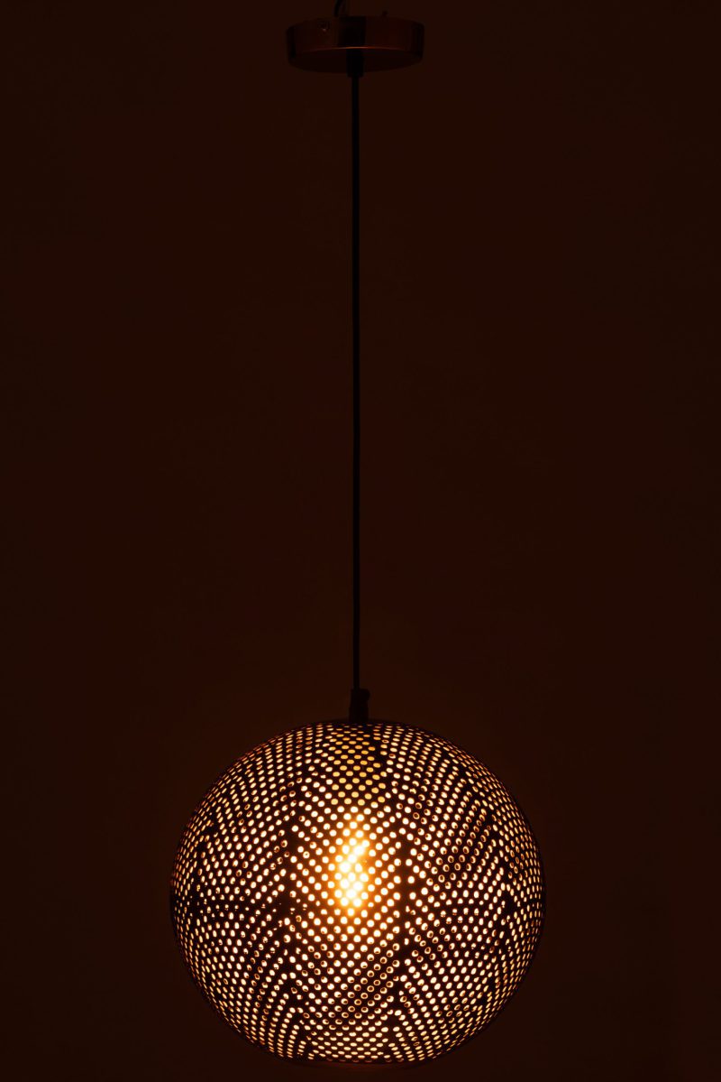 Oosterse zwart met gouden hanglamp Jolipa Shelly - Afbeelding 4