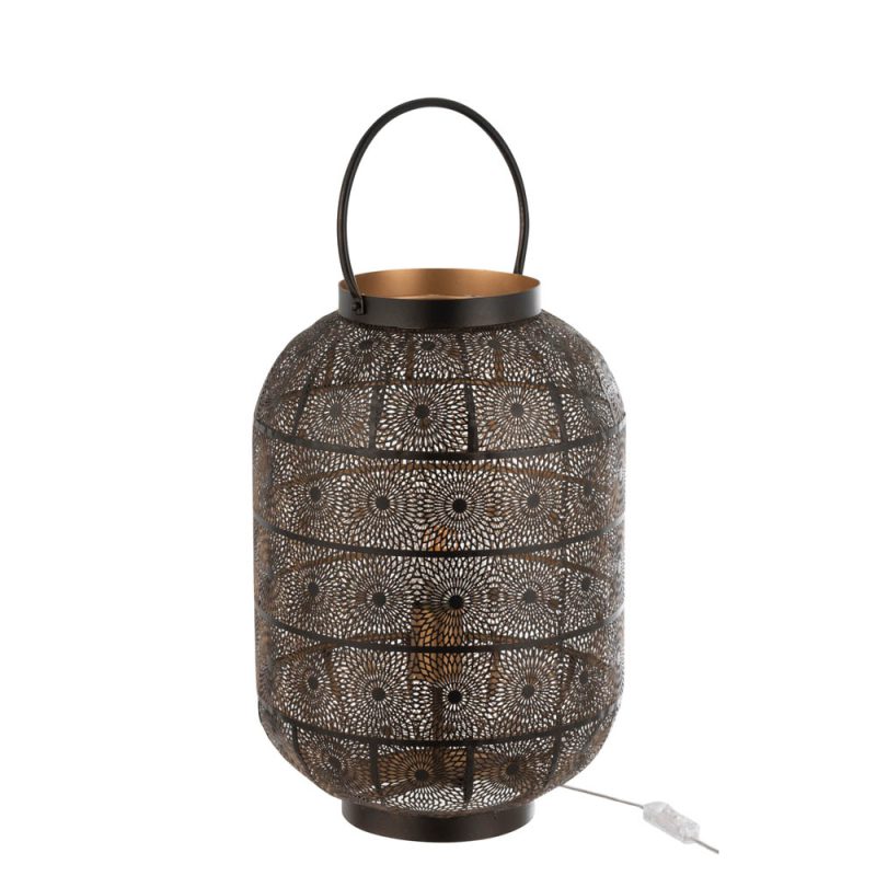 Oosterse zwart met gouden tafellamp Jolipa Louis - Afbeelding 2