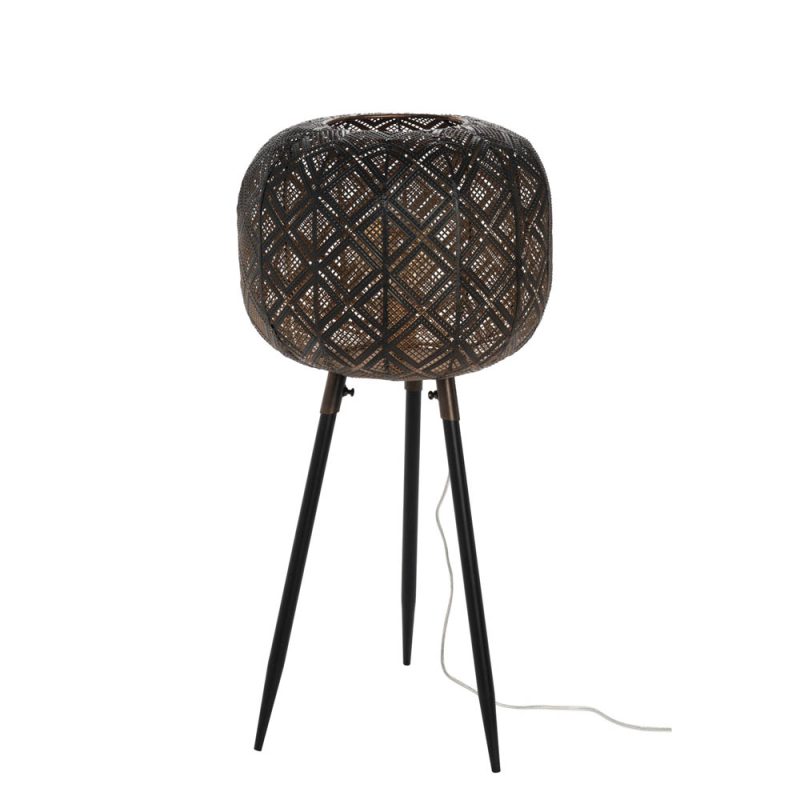 Oosterse zwarte ovale tafellamp Jolipa Oriental - Afbeelding 2