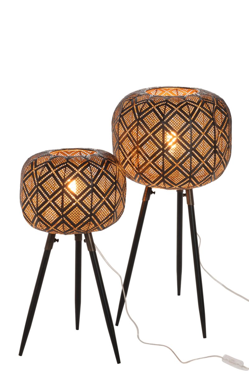 Oosterse zwarte ovale tafellamp Jolipa Oriental - Afbeelding 6