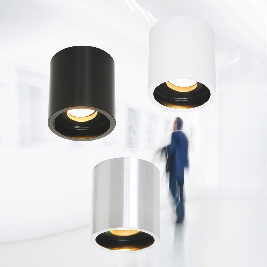 Moderne witte kunststof metalen spot Steinhauer Pelite spot - Afbeelding 3