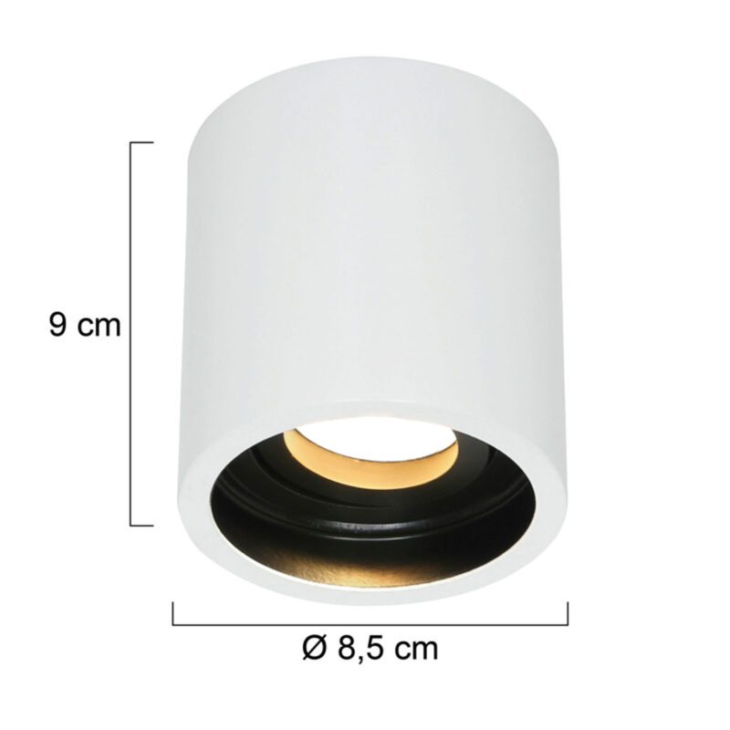 steinhauer-spot-pelitespot-wit-kunststofmetaal-ø9cm-gu10-1731w-1