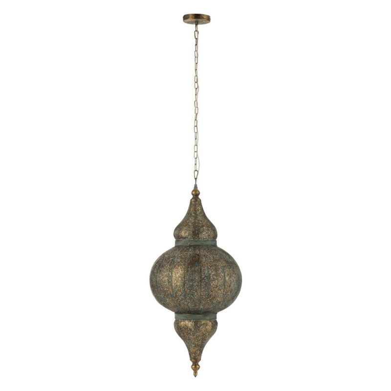 Oriëntaalse gouden metalen hanglamp Jolipa Judy - Afbeelding 2